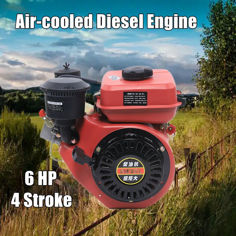 Diesel Engine 196cc 4 Stroke Single Cylinder Forced Air Cooling Diesel Engine gallery