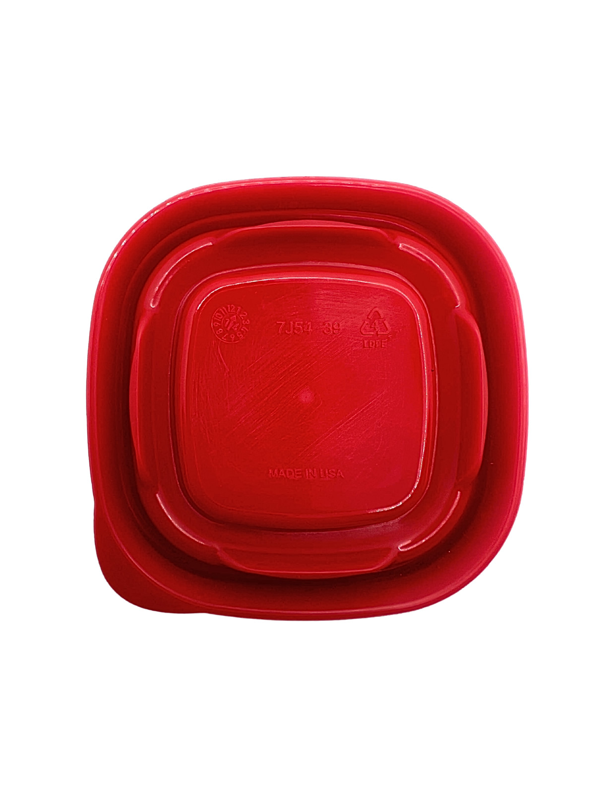 Rubbermaid Food Storage Replacement Lids 0.5 Cup Red 2.5"x2.5" 10 Pack 7J54 NEW! gallery