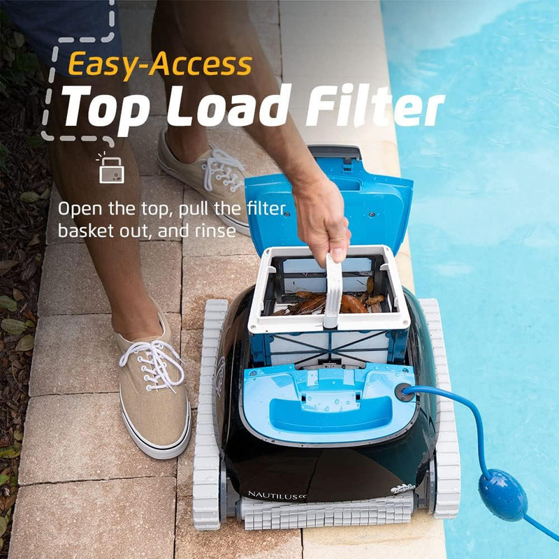 Nautilus CC Automatic Robotic Pool Vacuum Cleaner, Wall Climbing Scrubber Brush, gallery