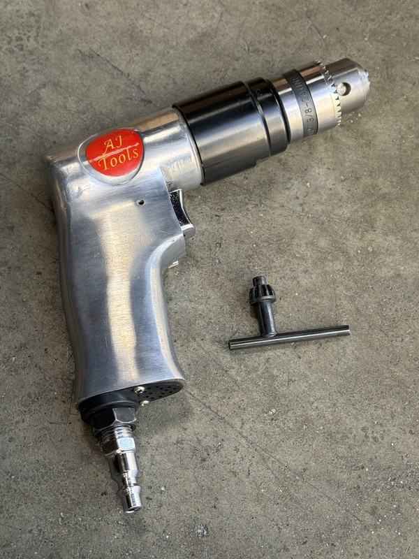 Pro 3/8" Air Drill Pneumatic Reversible Auto Mechanics Repair 1/4" Air Inlet NEW gallery