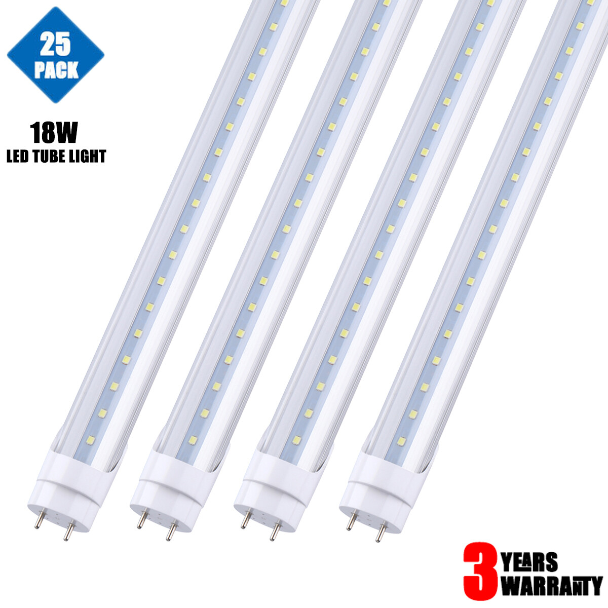 25/100Pack 4FT LED Tube Light Bulbs G13 18W T8 Fluorescent LED Shop Light Lamp gallery