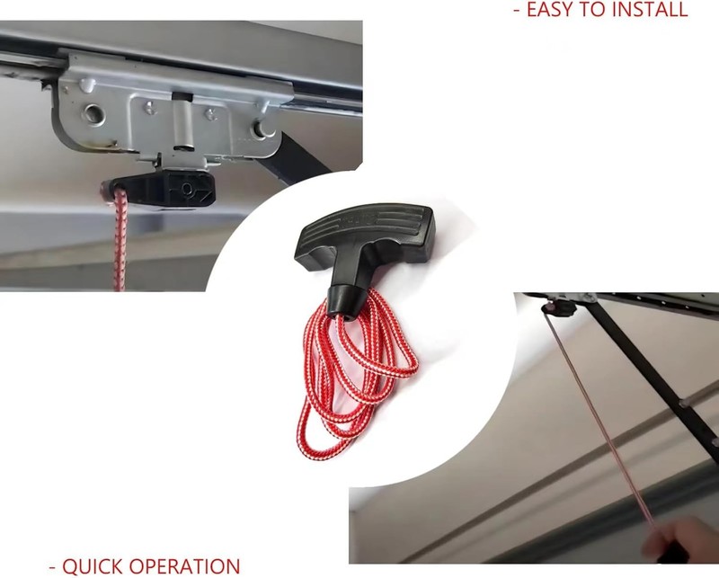 Manual Release Pull Cord Handle Kit for Garage Openers - Quick Access Solution gallery