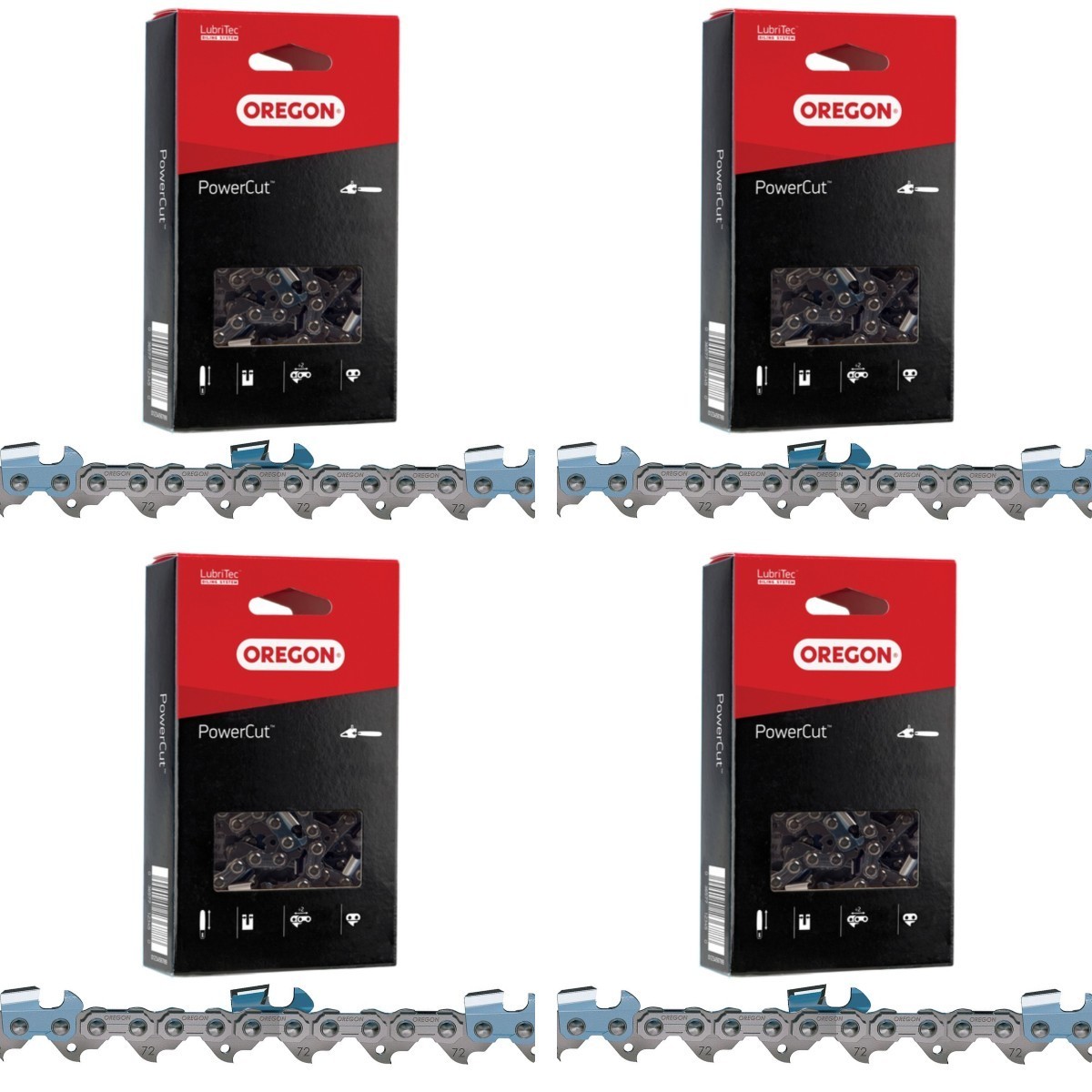 4-pack 24" Chains - Oregon PowerCut 72CJ084G (3/8" Pitch, .050" Gauge, 84 DL) 4 gallery
