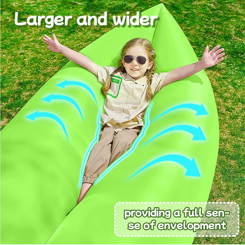 Inflatable Air Sofa Bed Portable Beach Camping Sleeping Lounge Chair Outdoor gallery