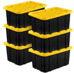 Heavy Duty Industrial Storage Tote Stackable Plastic Bins Utility Organizers