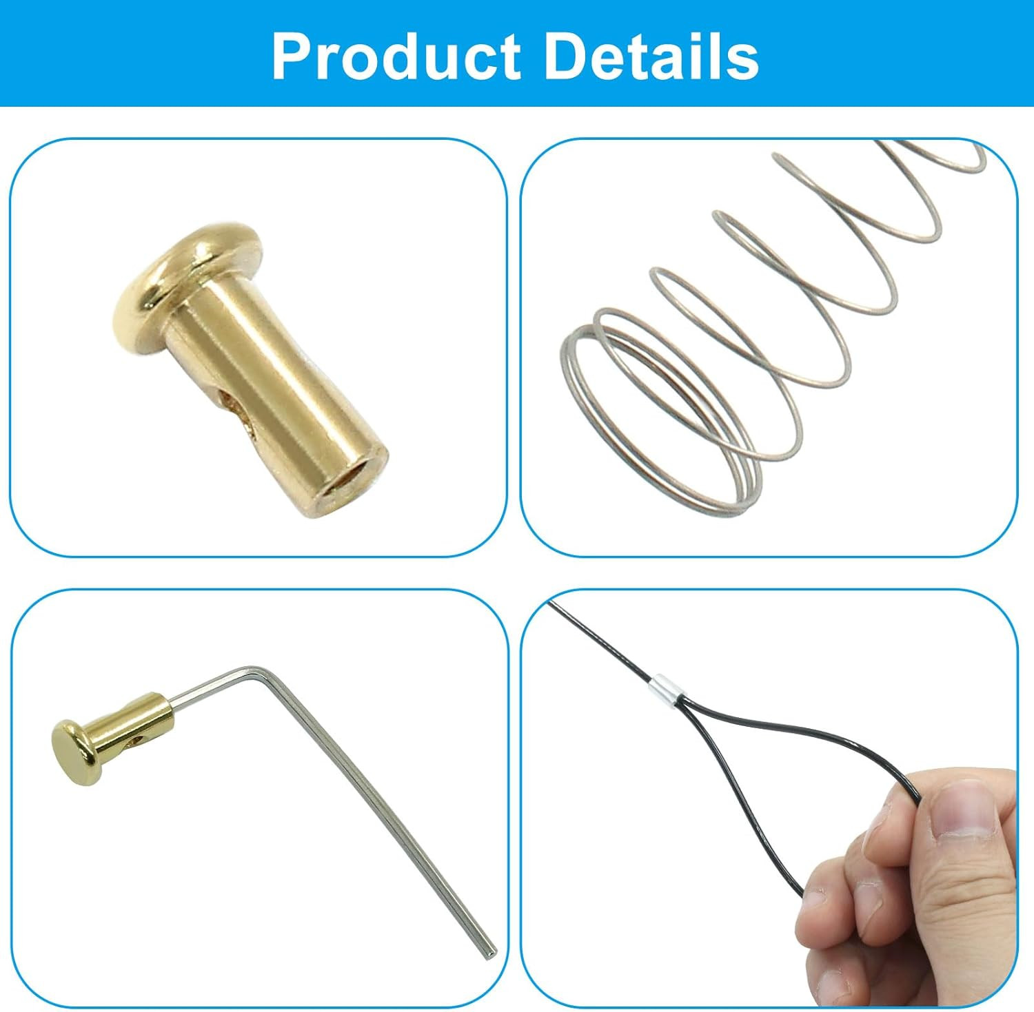 Gate Latch Cable Pull, Adjustable Gate Latch Spring Release Cable, Black Pull gallery