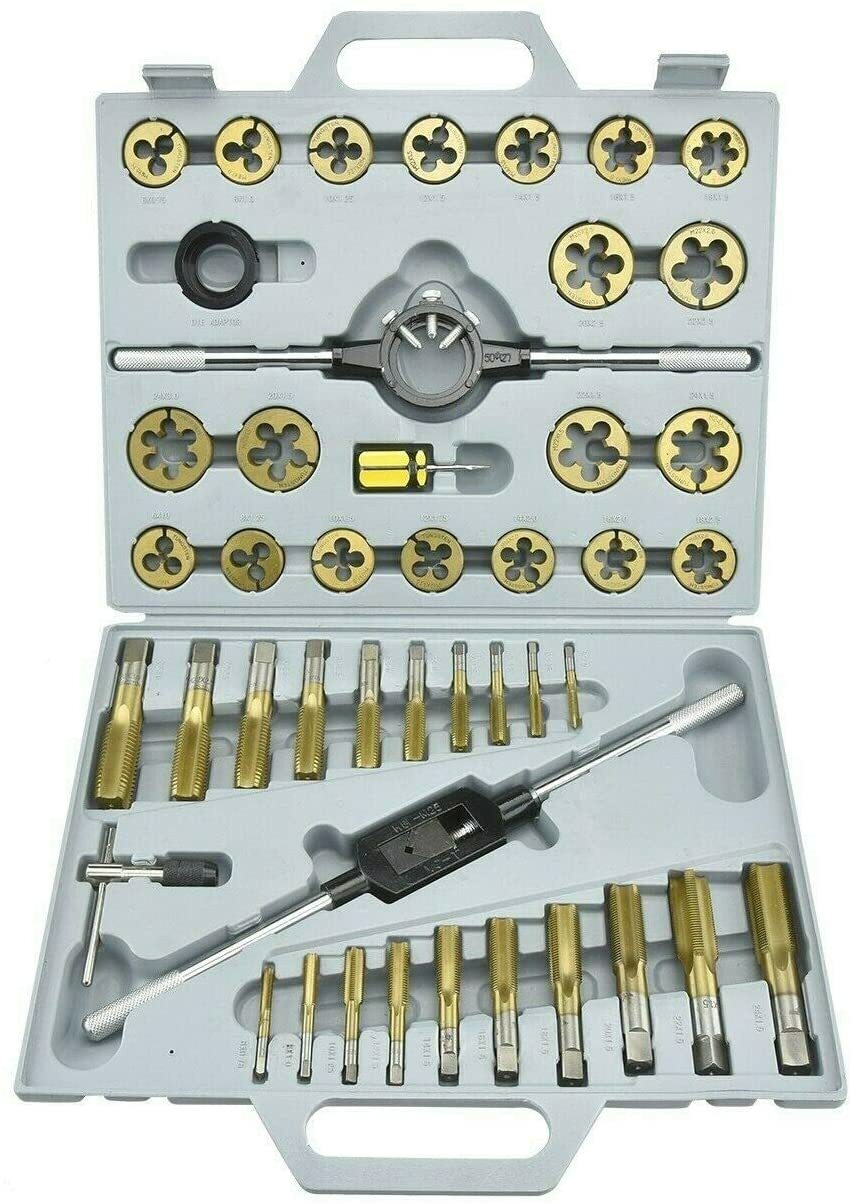 VCT 45 pc Tap and Die Set SAE Tungsten Steel Titanium tools Jumbo Tap & Die gallery