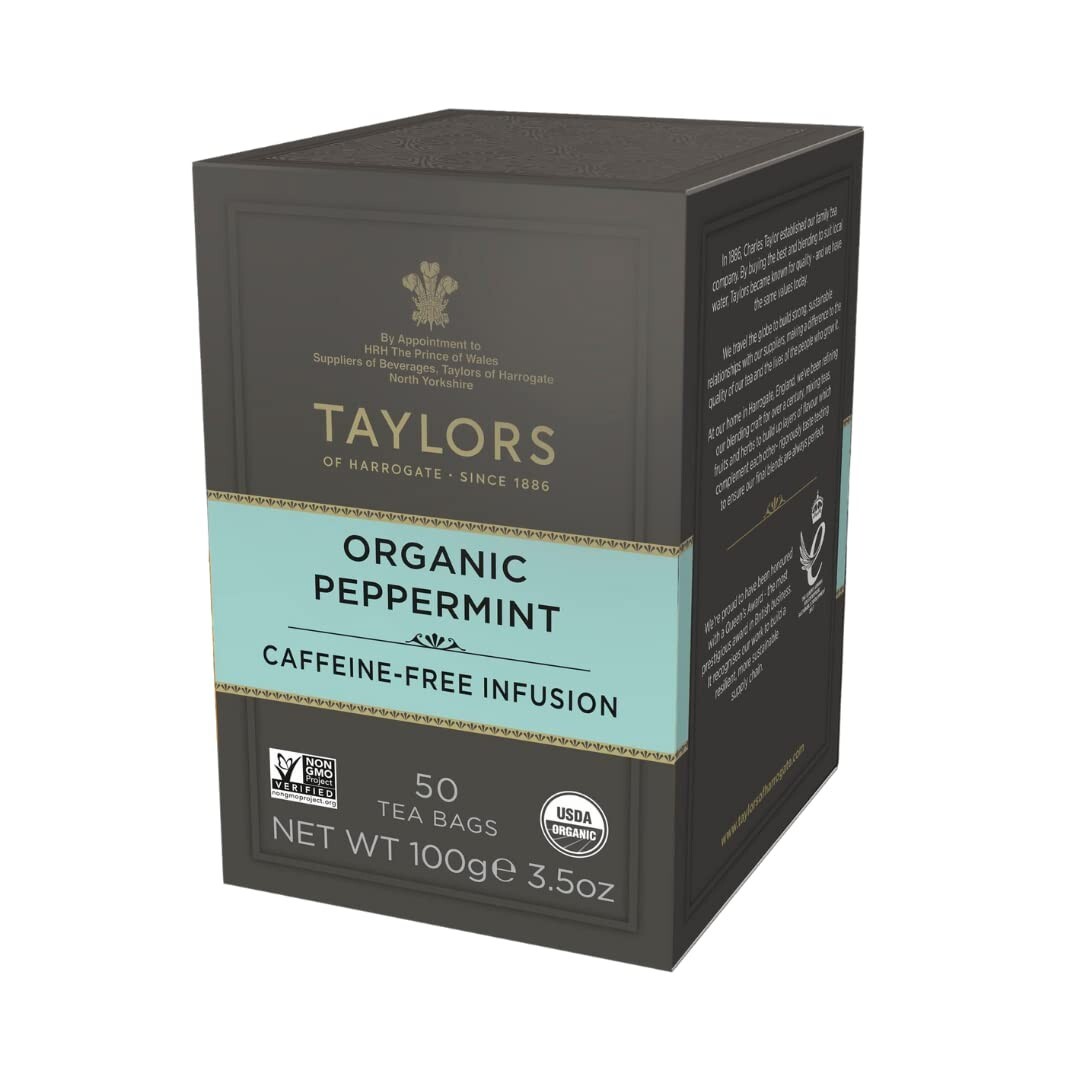 50 Count Organic Peppermint Tea Bags - Caffeine-Free Herbal Refreshment gallery
