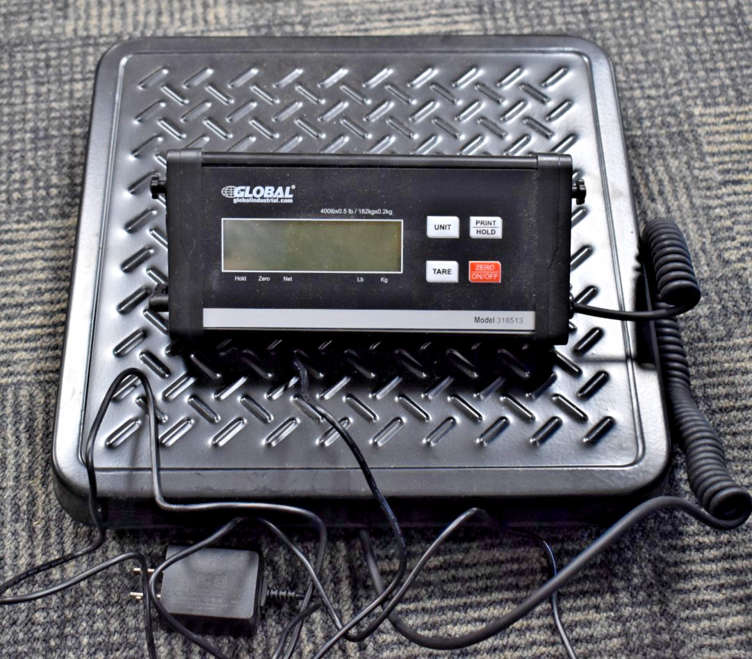 Industrial Digital Shipping Scale With AC Adapter/USB Port 400 lb x 0.5 lb gallery