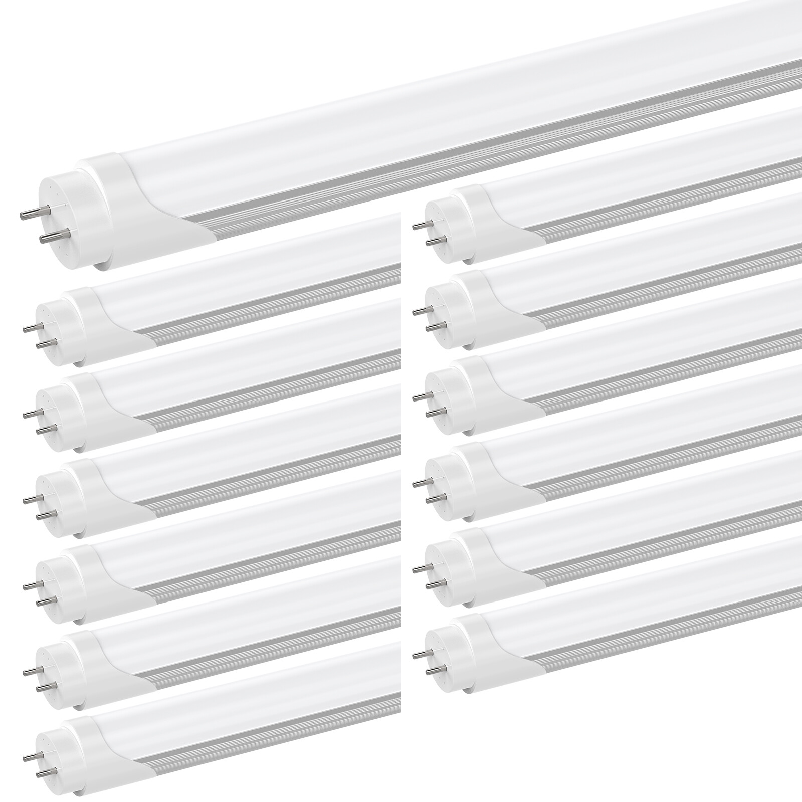 12 PCS T8 4FT LED Tube Light Bulbs 5000K G13 Bi-Pin 4FT LED Shop Lights 22W gallery