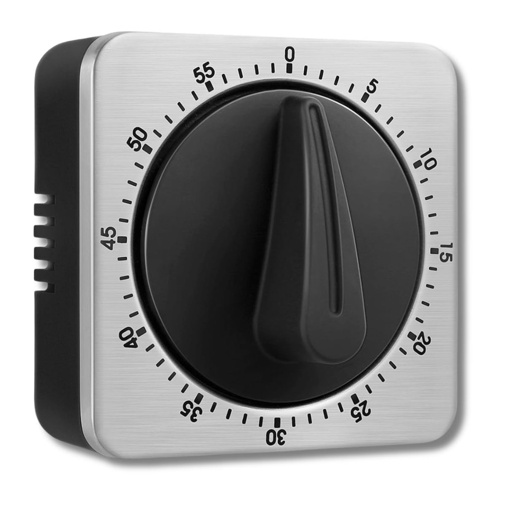 Mechanical Kitchen Timer Magnetic with Loud Alarm 60 Minute Manual Wind Up