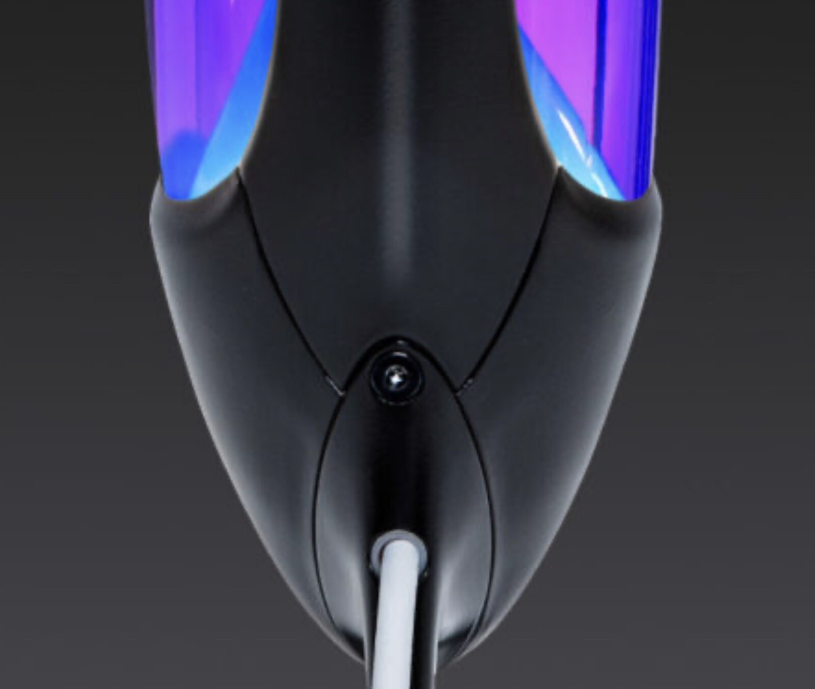 Mathmos Black Satin Neo Lava Lamp with Turquoise Wax In Blue Liquid. gallery