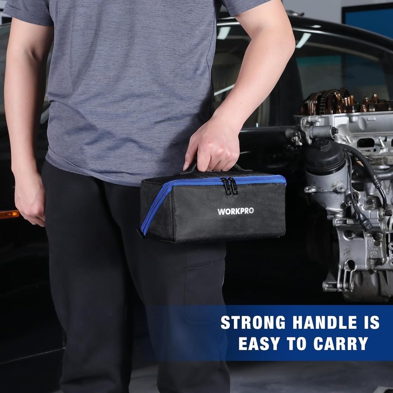 Versatile 10" Fabric Tool Bag with High-Quality Zippers for Easy Access gallery