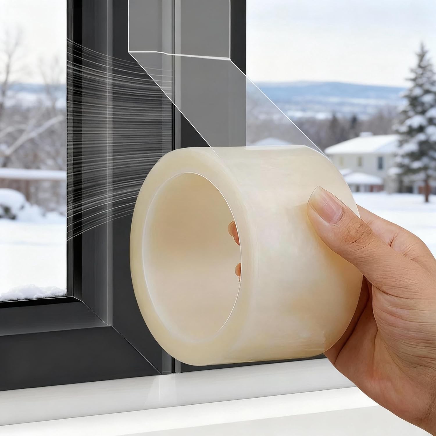 Dstorel Window Sealing Tape Transparent, 2-Inch x 22 Yards (5cm x 20m) gallery