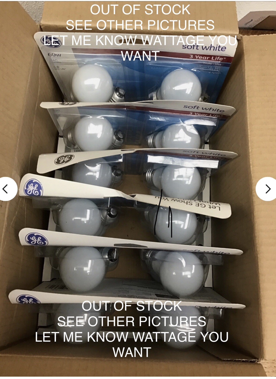 NEW GE Soft White 40 Watt Light Bulbs - Box of 12 Bulbs A15 (LOOK AT ALL) gallery
