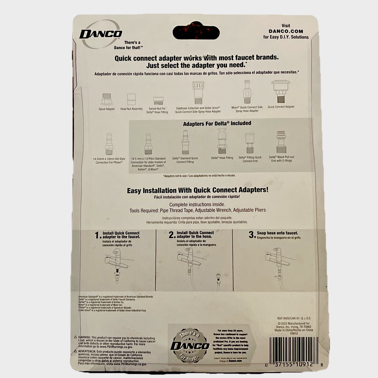 DANCO Kitchen Faucet Pull-Out Spray Hose Replacement Kit 10912. Kink Resistant gallery