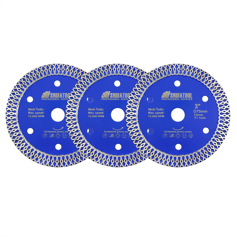 Diamond Saw Blade Tile 3''/75 Porcelain Marble Dry Cutting Disc Cutter Wheel gallery