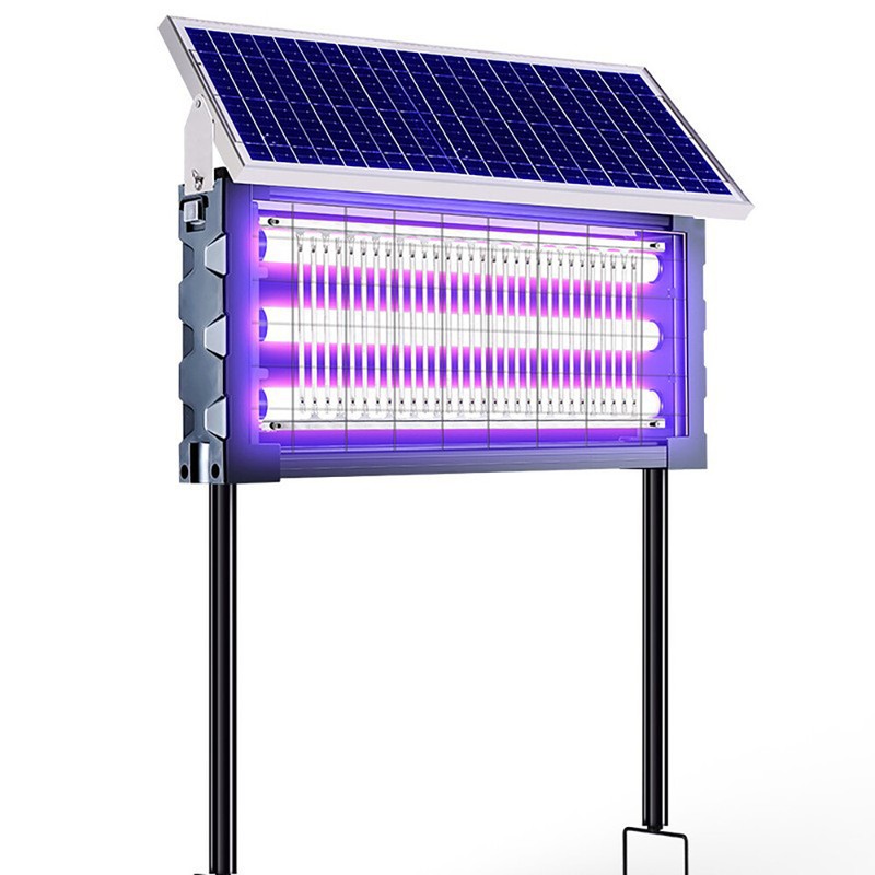 Solar Bug Zapper Outdoor Mosquito Zapper 4500V Waterproof Rechargeable Fly Trap gallery