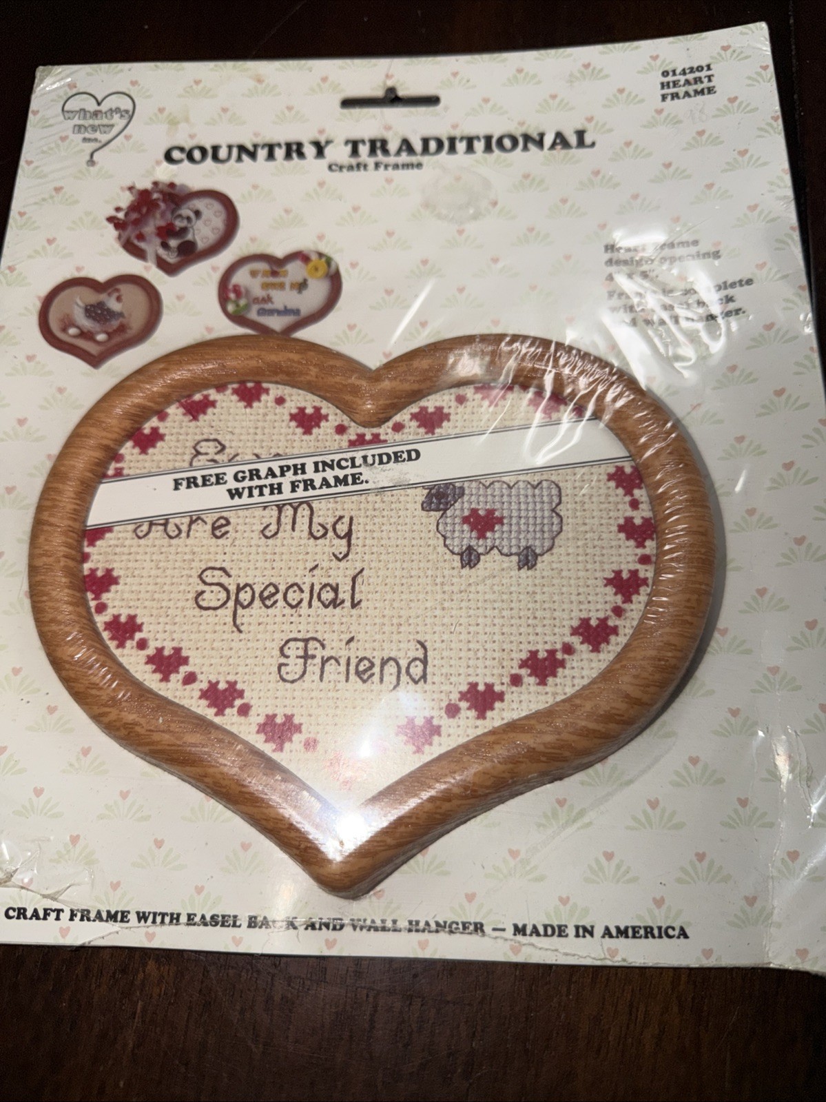 Sealed Country Traditional Craft Frame Heart Shaped Easel Back (S) gallery