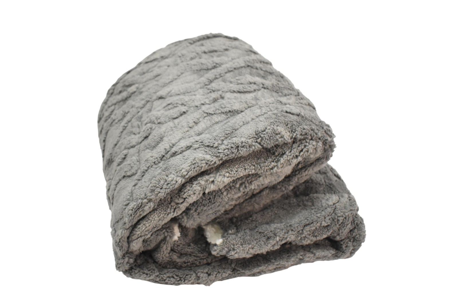 Electric Heated Throw Blanket 50x60 Gray Plush Soft Warm Heat Control Cozy gallery