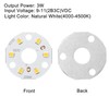 COB LED Light Chip Bead 3W 120lm 4000-4500K 32mm 9-11VDC Natural White 5Pcs gallery