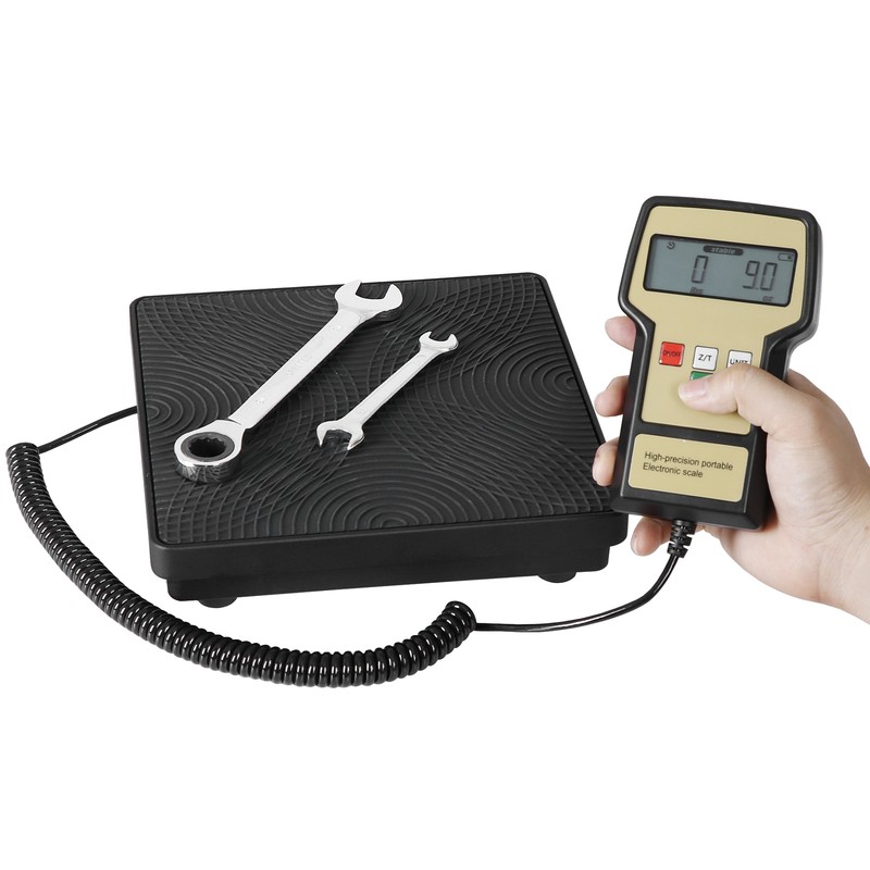 220LB Electronic Refrigerant Scale A/C Weight Scale w/ Extra-large LCD Display gallery