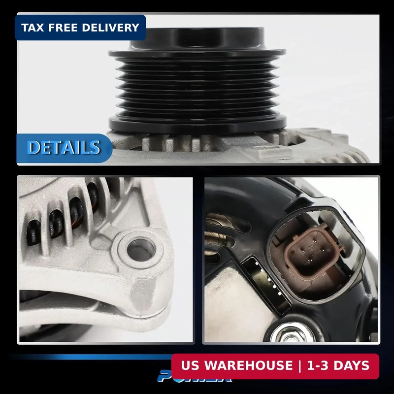 11573N Alternator Compatible with 2011 2012 2013 Honda Odyssey V6 3.5L, 2012 201 gallery
