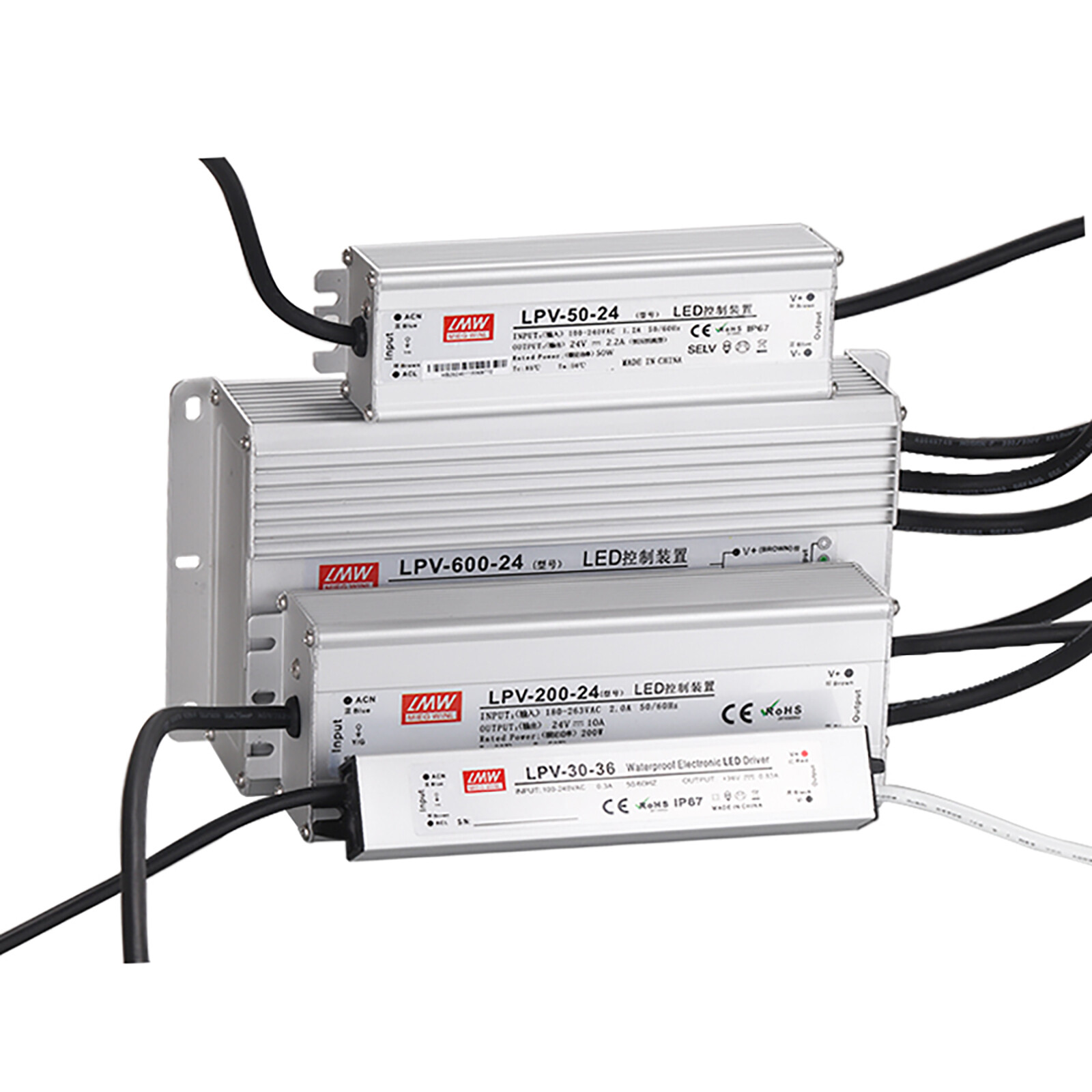 LED Power Supply IP67 Waterproof AC100V/280V to DC12V 48V LED Driver Transformer gallery