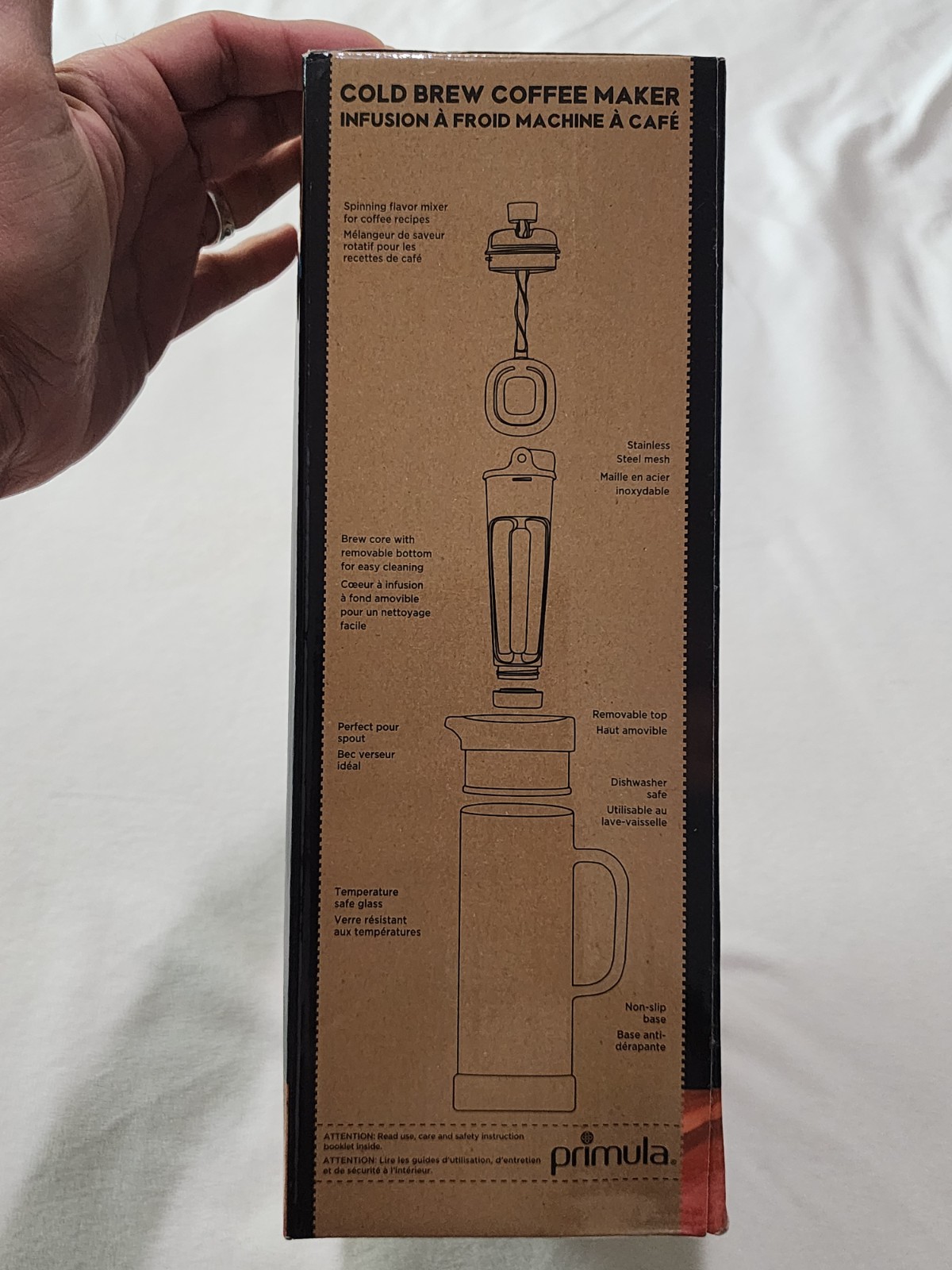 Primula Glass 1.6Qt Carafe Cold Brew Coffee Maker W/Removable Mesh Filter NEW gallery