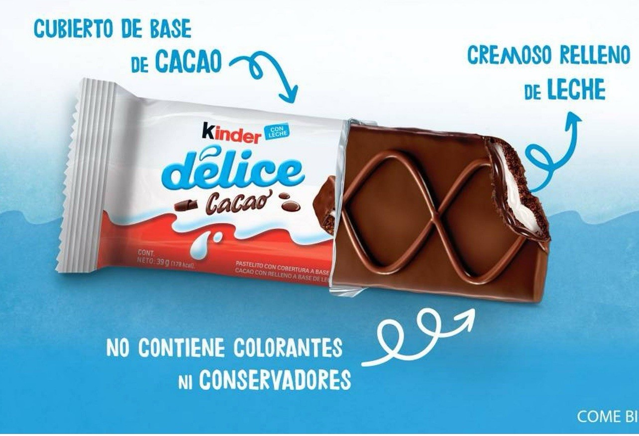 Kinder Delice cacao 15 Pieces 585g Chocolate Snack Cakes• imported Mexican gallery