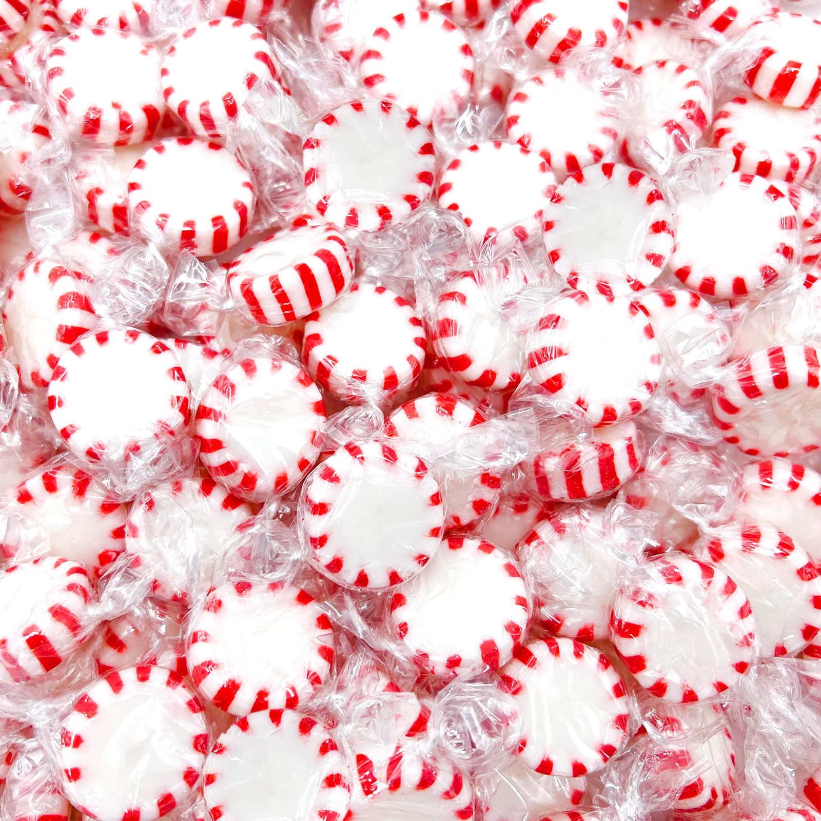 Starlight Peppermint Mints | 1 Pound Bag - 16 Ounce (Pack of 1), Red, White gallery
