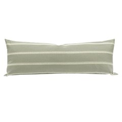 Rectangular Throw Pillow Cover 12×33 Inches Grey & OffWhite Lumbar Cushion