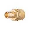 EFIELD 10 PCS Barb Crimp Pex 3/4" X 3/4" Male NPT Brass Adapters, Lead Free gallery