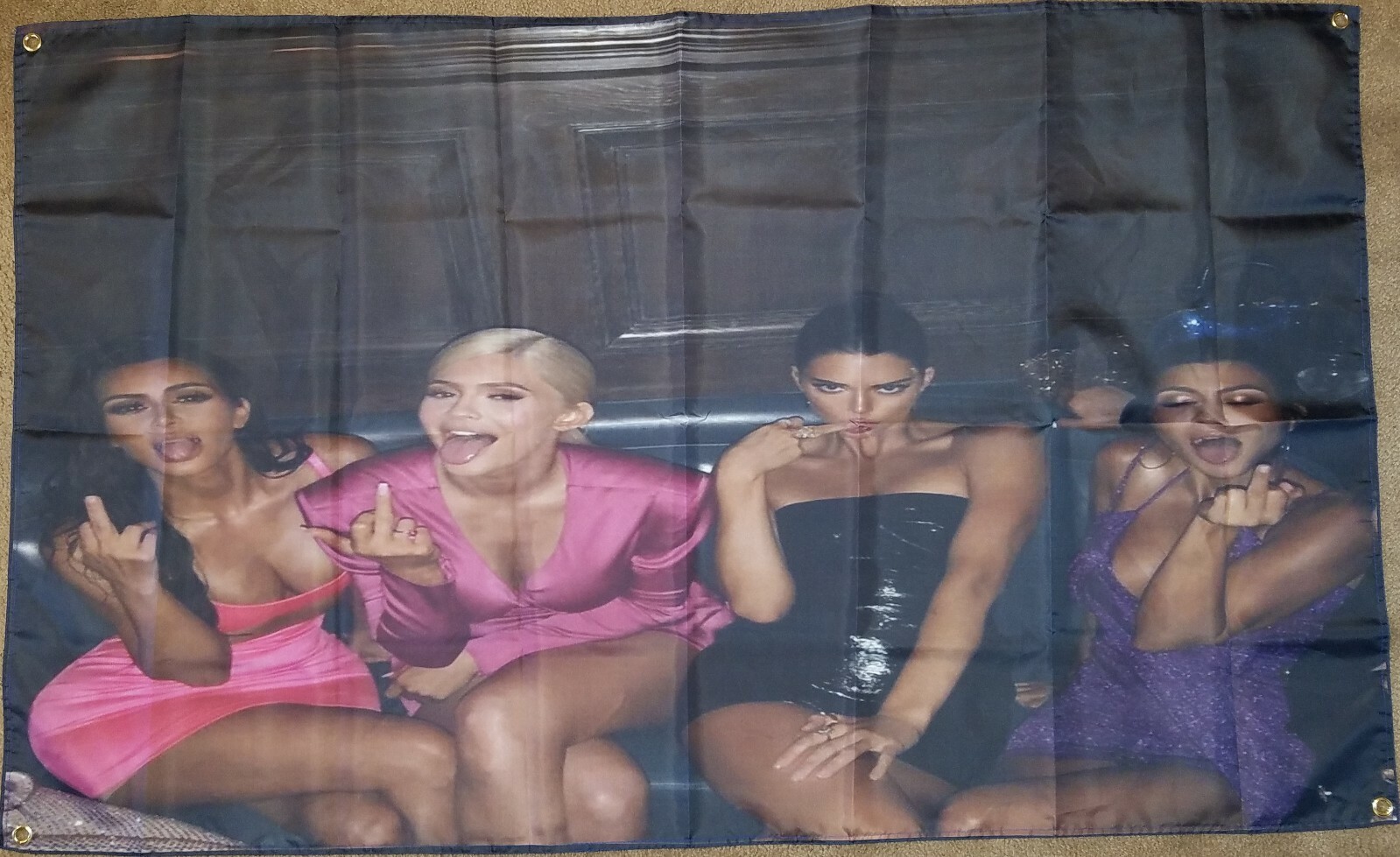 Kylie Jenner 21st Birthday Party Middle Finger 3x5 Feet Flag College Dorm Frat gallery