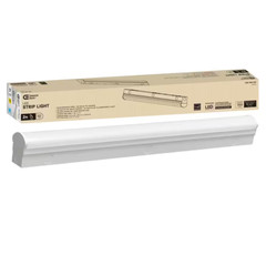 COMMERCIAL ELECTRIC 2 ft LED Workshop Ceiling Strip Light, 4000K, 1800 Lumen
