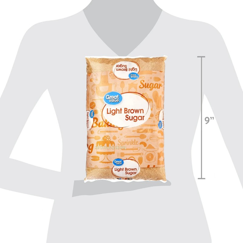 (4 pack) Great Value Light Brown Sugar, 32 oz, Free Shipping... gallery