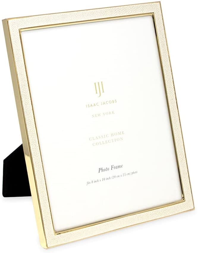 Isaac Jacobs Leather with Metal (Vertical & Horizontal) Picture Frame, Shagreen gallery