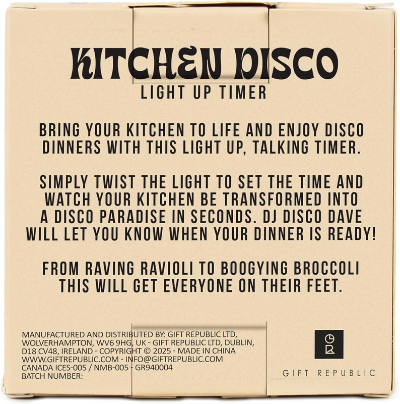 ⏱️ Kitchen Disco Timer – Light-Up 60-Minute Cooking Gadget ✨ USB Rechargeable 🎁 gallery