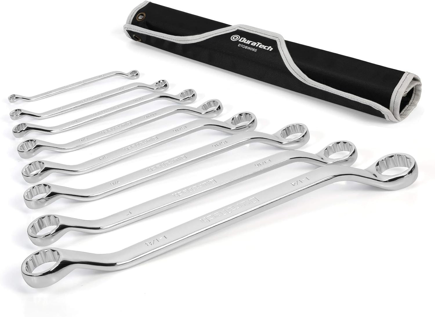 50-Degree Offset Wrench Set, SAE, Double Box End Wrench Set, 8-Piece, 1/4'' to 1 gallery