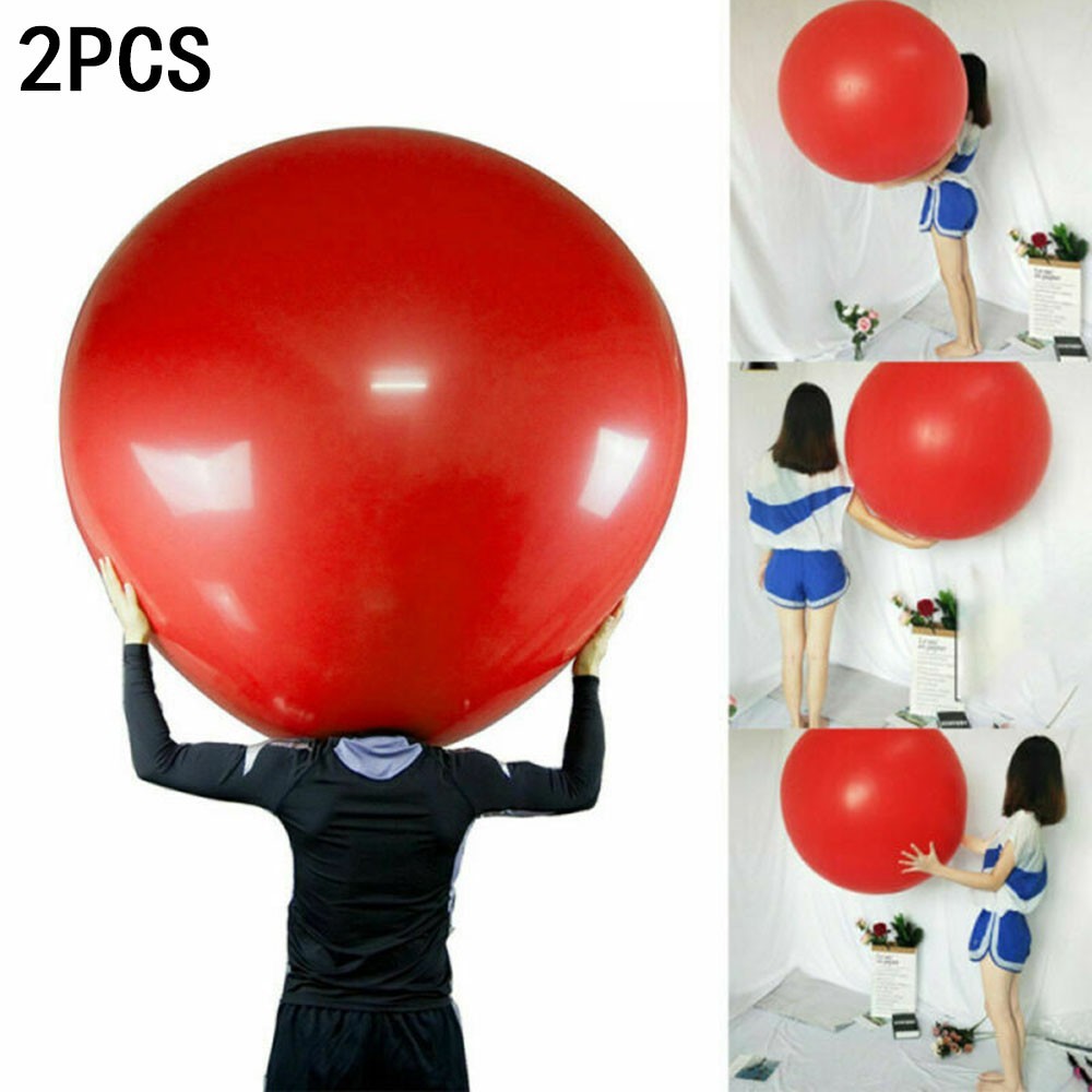 72 Inch Latex Giant Human Egg Balloon Climb-in Round Balloon For Funny Game Red gallery