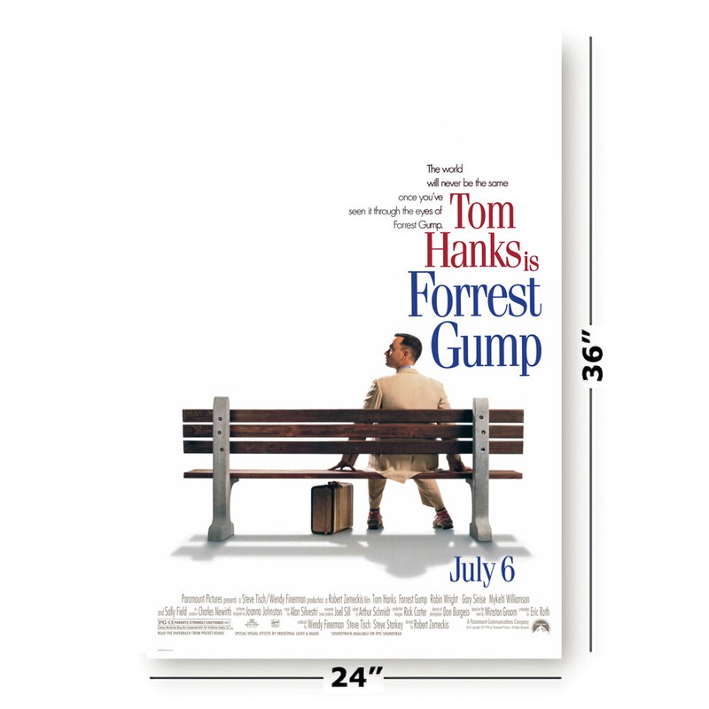 Forrest Gump - Movie Poster (Regular Style) (Size: 24" X 36") gallery
