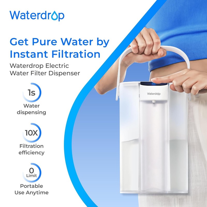Waterdrop Electric Water Filter Pitcher, 200-Gallon Countertop Water Purifier gallery