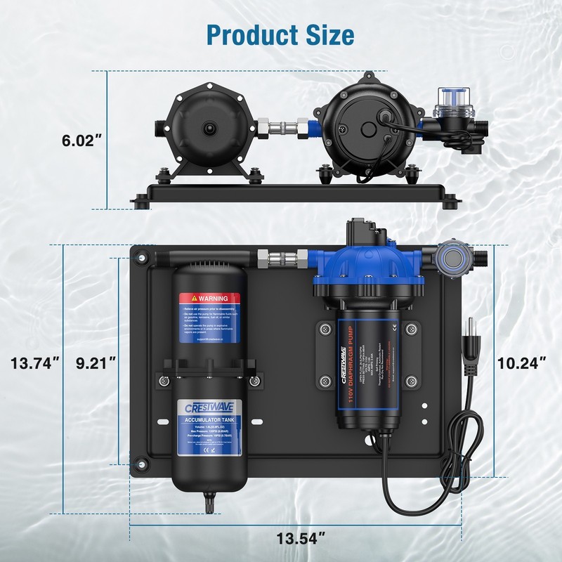 Automatic Pool Cover Pump Water Removal 115V Submersible Water Pump 25ft Cord gallery
