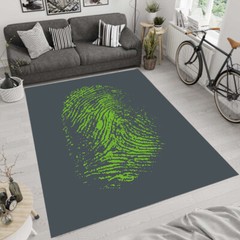 Finger Print Patterned,Home Decor,Modern Rug,Abstract Rug,Rugs for Living Room