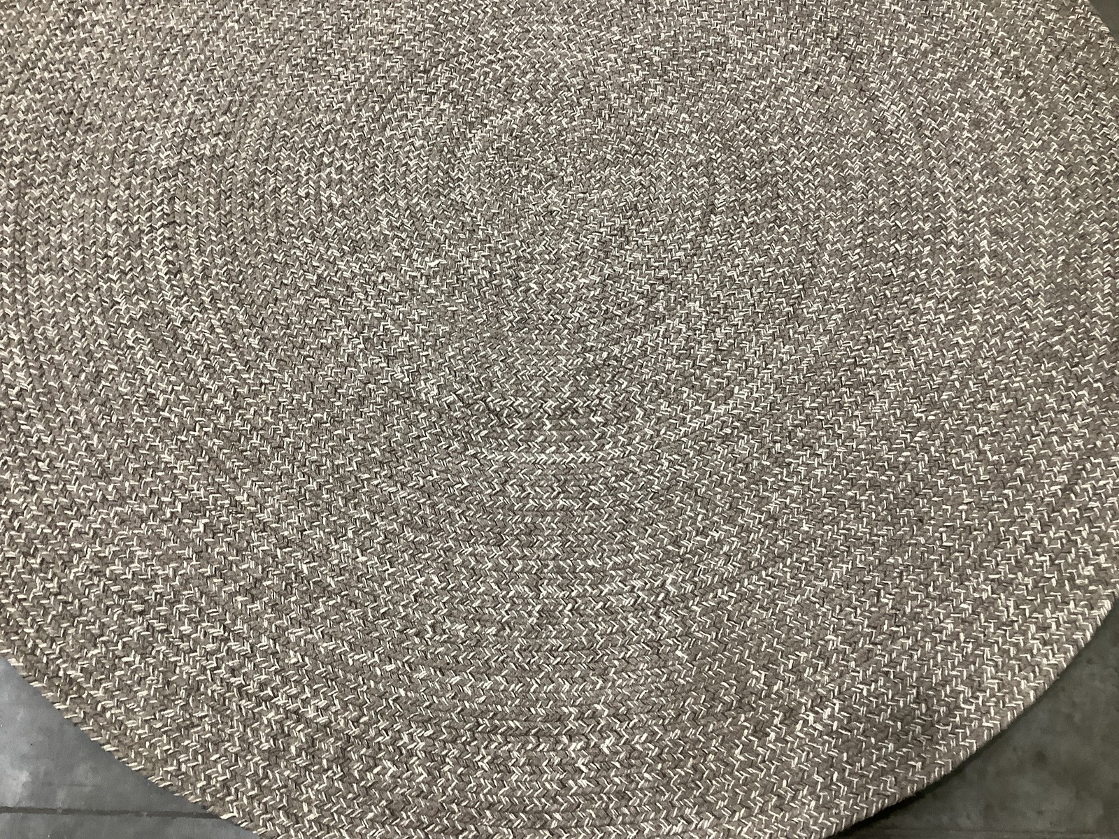 IVORY BEIGE 5'-0" x 5'-0" Pulled Thread Rug, Reduced Price 1172684480 BRD256B-5R gallery