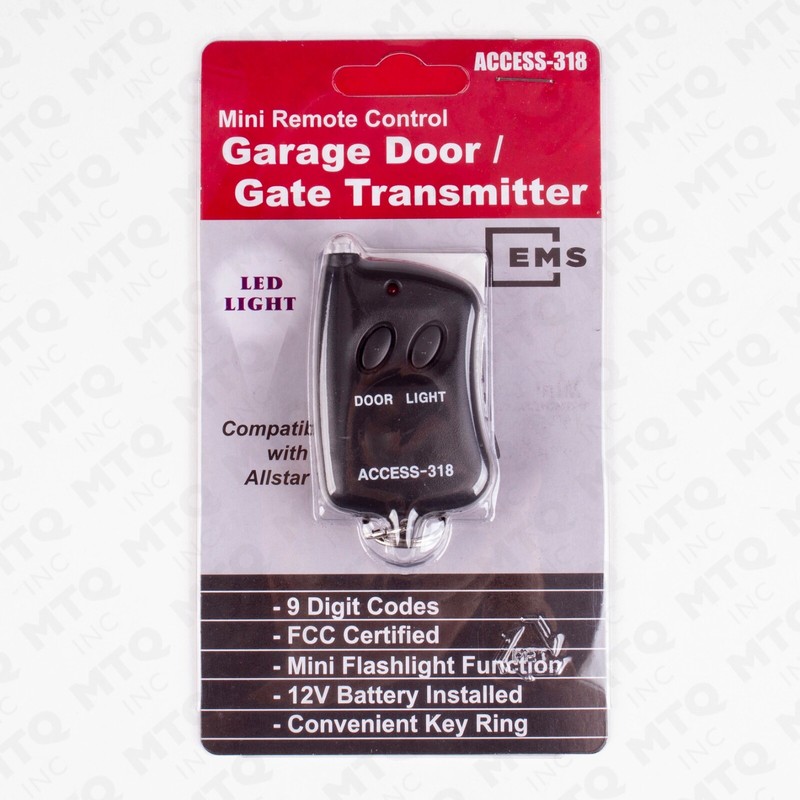 ACCESS-318 Mini Remote Control Garage Door Gate Opener with LED 9 Digit Pins gallery