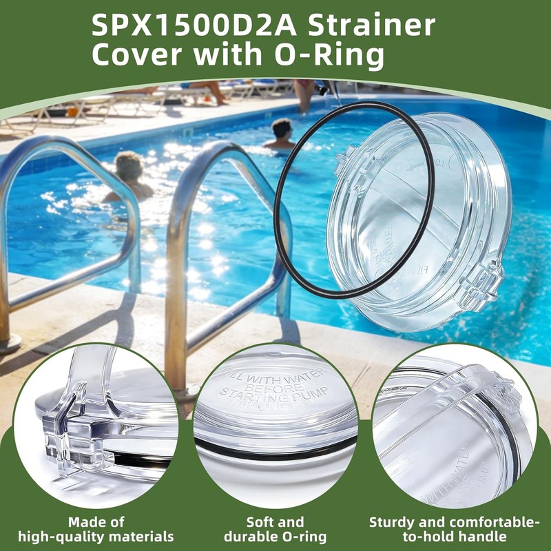 SPX1500D2A Strainer Cover with O-Ring for Hayward Power-Flo Series Pool Pumps gallery