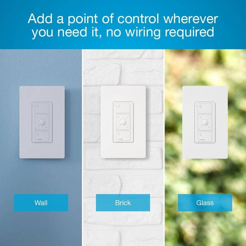 Pico Smart Remote (3-Button Dimming) for Caseta Smart Dimmer Switch, Light Almon gallery