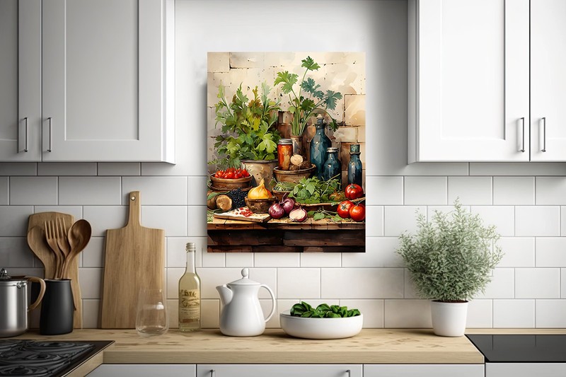 11x14 Fresh Kitchen Canvas Print Wall Art gallery
