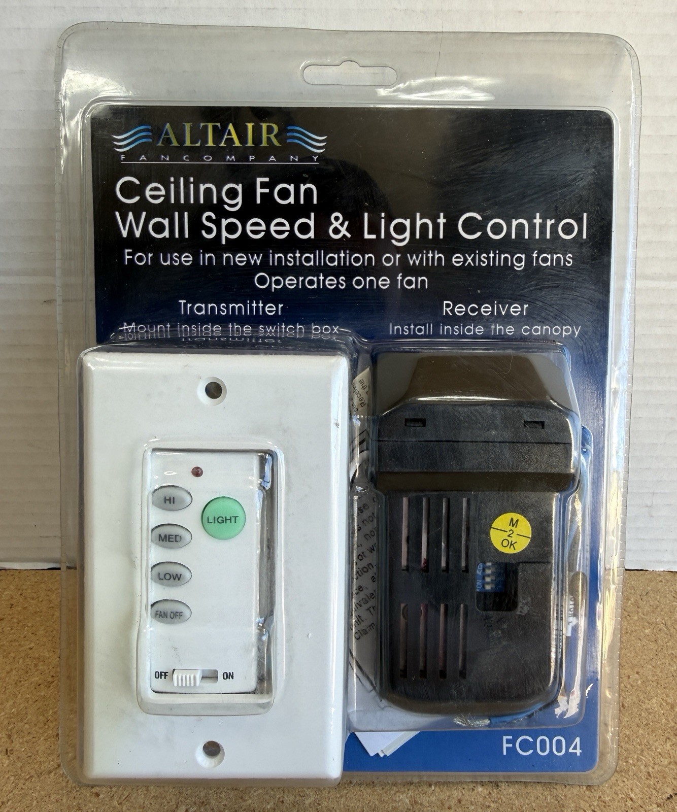 *NEW & SEALED* Altair Ceiling Fan Wall Speed & Light Control FC004 gallery